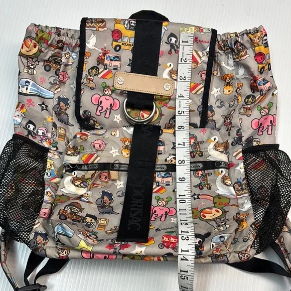 LeSportsac Tokidoki Collaboration Rucksack Colorful Character Print Backpack - Picture 14 of 16